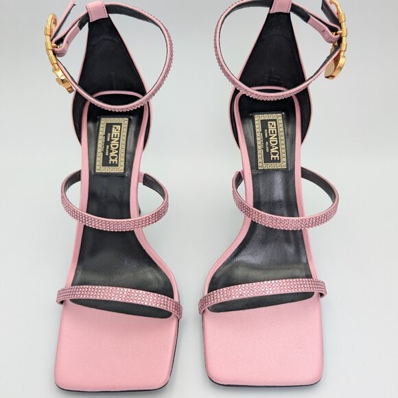 Fendace Pink Crystal Sandals - Picture 4 of 6
